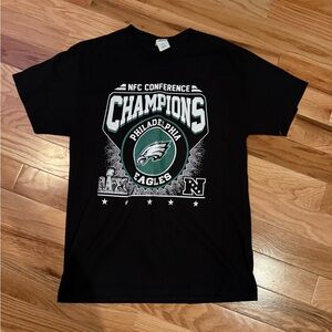 Hanes Black NFC Eagles Champions T-Shirt